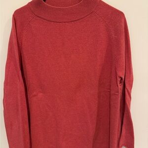 Eileen Fisher Coral Cashmere Knit Top